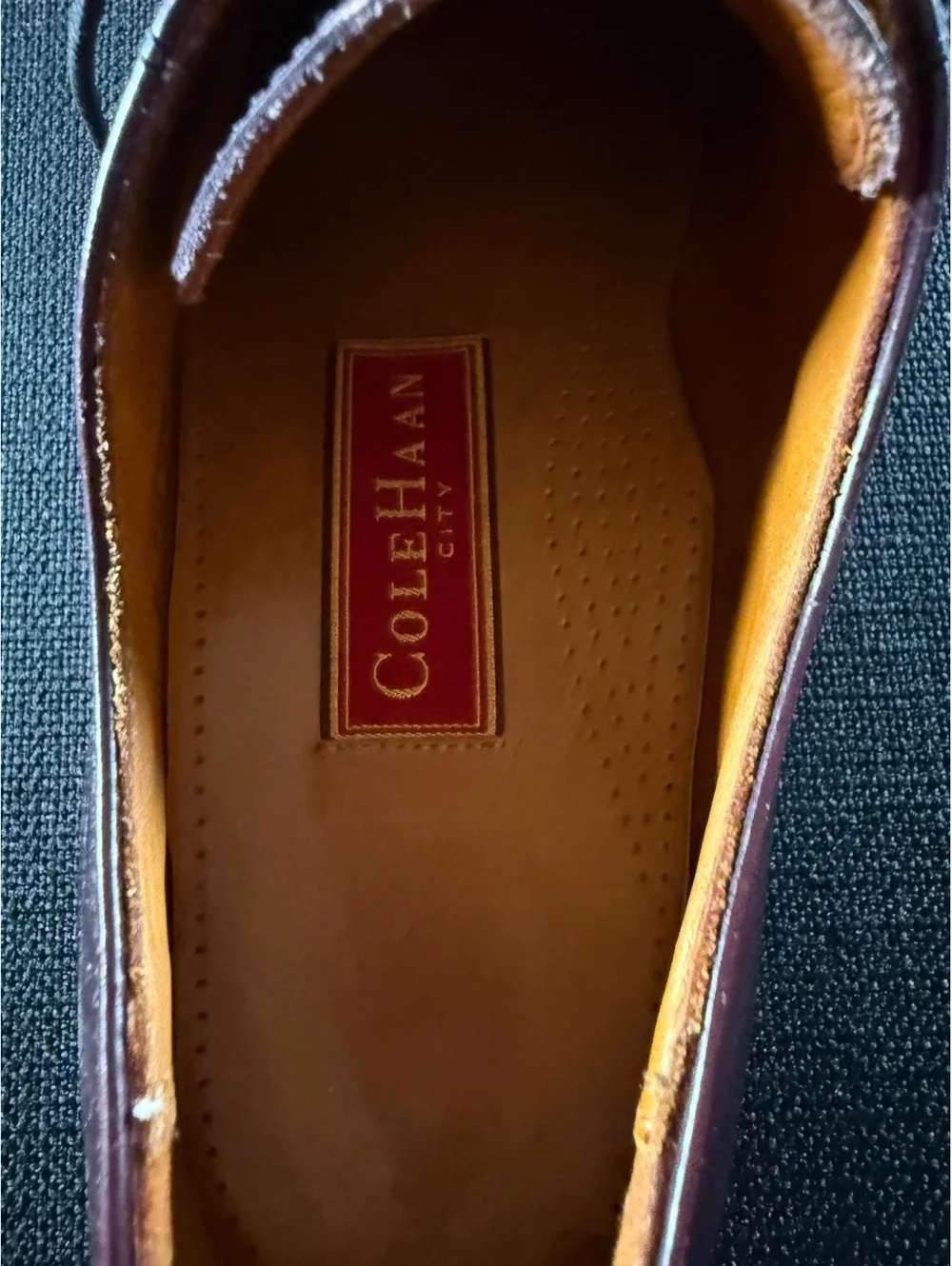 Cole Haan Men's Burgundy Leather Dress Shoes Size 10